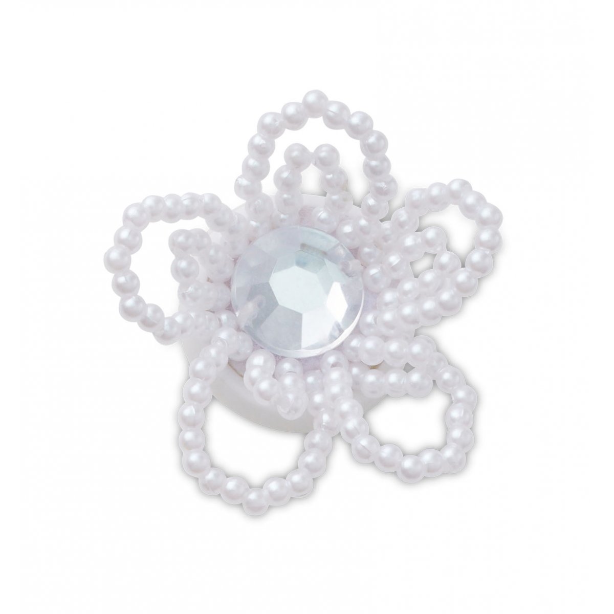 Beaded pearl flower